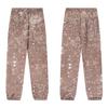 Cross-border Foreign Trade G D Splashing Ink Graffiti Casual Loose Trousers Splicing Couple Leggings Sweatpants Tide Men and Women the Same Style