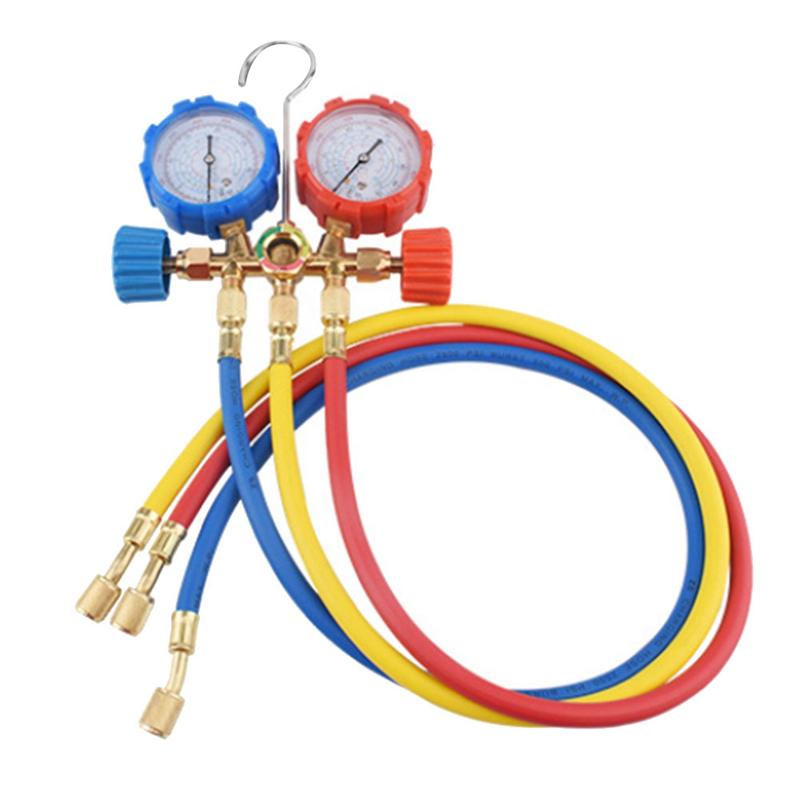 A95I-R134A Fluoride Table AC Manifold Gauge Set R134A Fluoride Table Snow Pressure Gauge