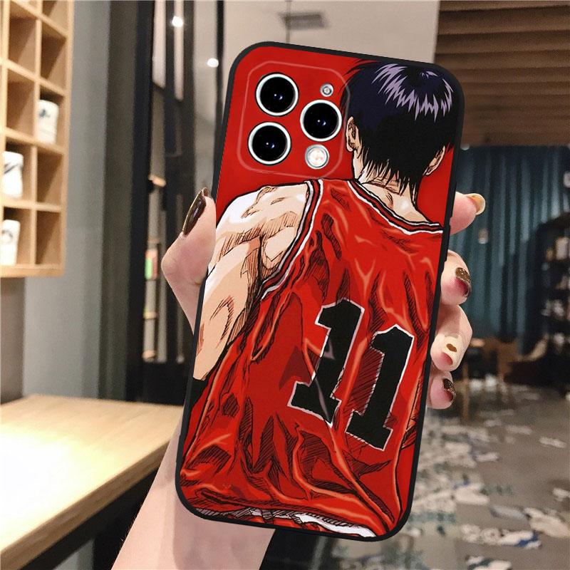 Phone Case For Iphone 14 Pro Max 13 12 11 Pro Max Xs Xr X 12mini 7 8 Plus Se Slam Dunk Sakuragi Hanamichi Case Funda