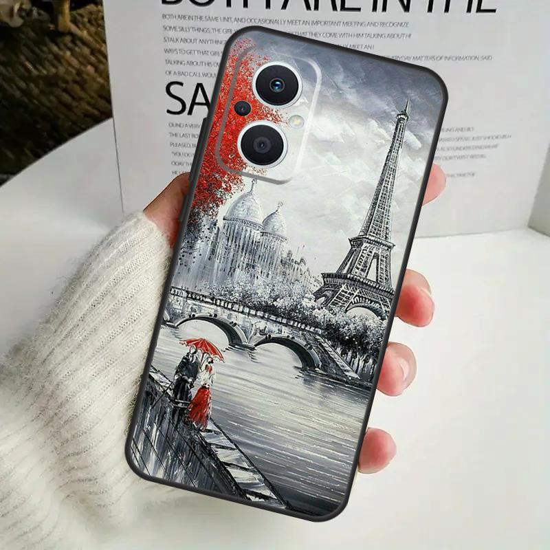 Paris Eiffel Tower France Case For OPPO Reno 13F 14F 12F 10 11 12 13 14 Pro 8T 7 8 Lite OPPO Find X6 X5 X8 X9 Pro Cover