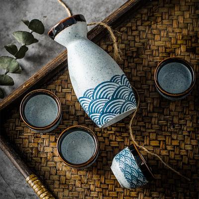 Japonská džbán na saké Vinný pohár Keramické sady na saké Domácí Čínský ohřívač vína Baijiu Nástroj pro nalévání Dárky na kolaudaci
