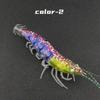 Wooden Material Squid Jig 10cm Length Flying Squid Jig Horizontal Shrimp Bait  Saltwater Fishing