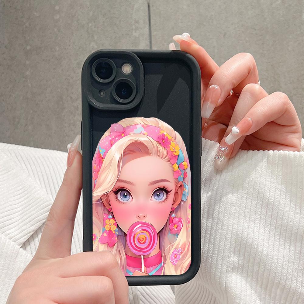 Soft Silicone Square Ladders Cartoon Pattern Full Cover Camera Protection Shockproof Case for OPPO Reno Realme OnePlus