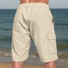 Men's Breathable Loose-Fit Cargo Casual Shorts with Pockets.
