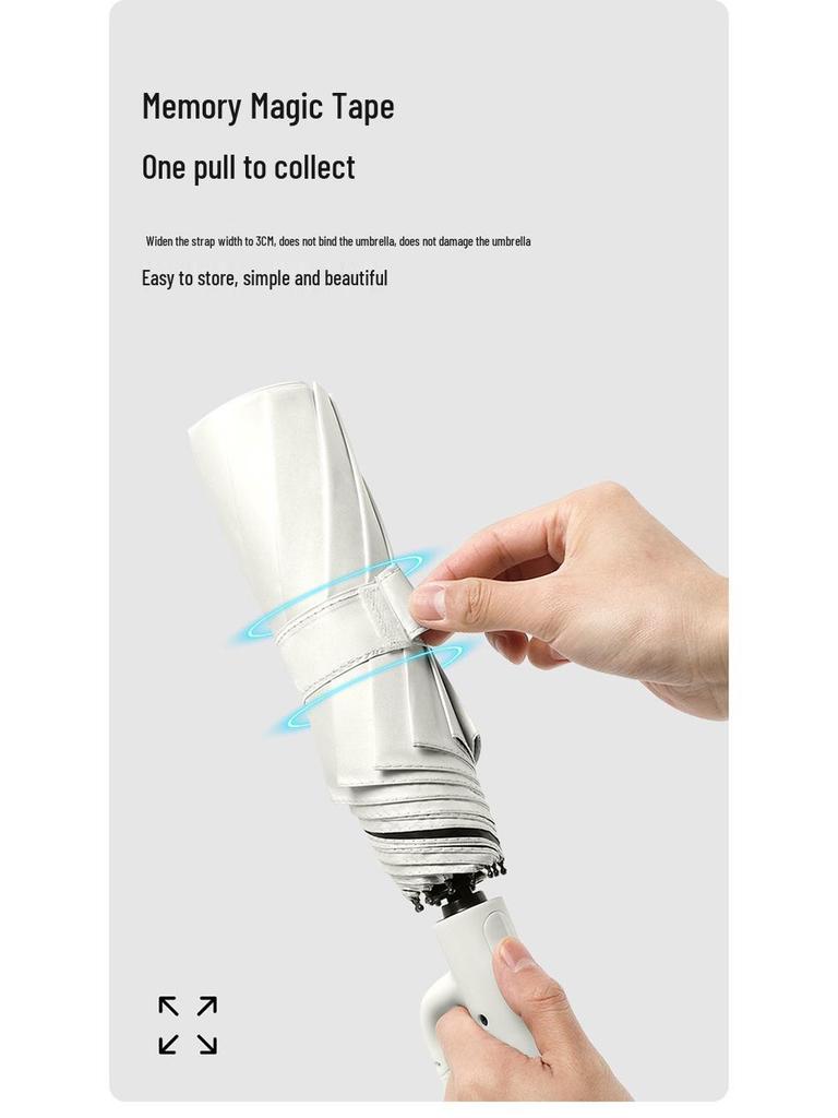 23" Double Rib Dual-Use Automatic Umbrella: Sun & Rain Protection for Two