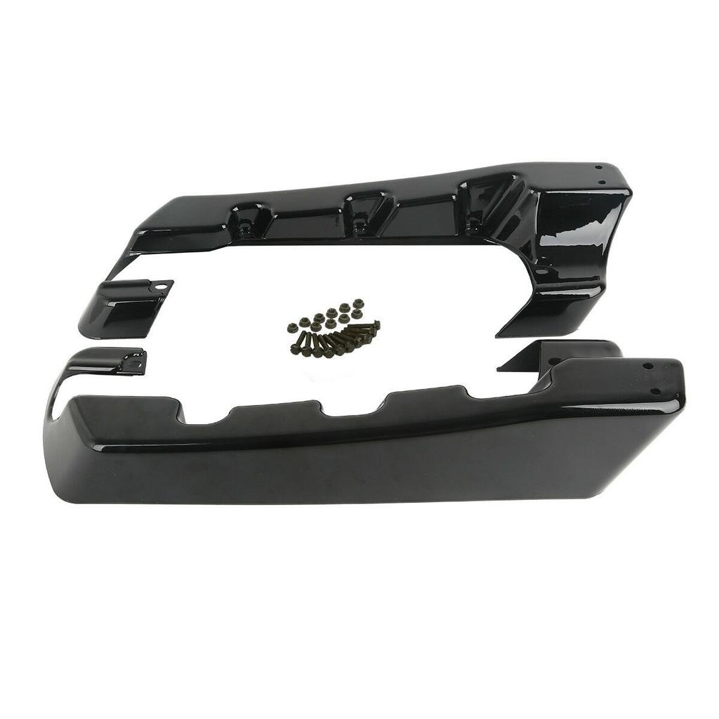Motorcycle 4" Hard Stretched Saddle Bag Extensions For Harley Touring Road King 1994-2013 2014-2023