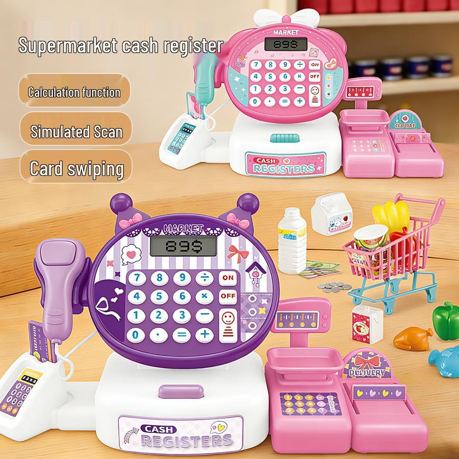 Kids' Cross-Border Playhouse Cash Register Toy: Shopping & Calculation Set for Parent-Child Interaction