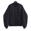 Womens Oversized Solid Color Zip-Up Cotton Puffer Jacket With Large Front Pockets Loose Fit Long Sleeve Winter Coat