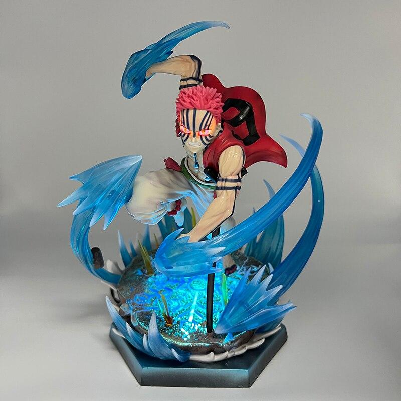 26cm Kimetsu Yaiba Akaza Anime Figure Kokushibou Demon Slayer Action Figure Agatsuma Zenitsu /Daki /Gyuutarou Figurine Doll Toy