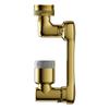 Brass Material Universal 1080 °Swivel Robotic Arm Swivel Extension Faucet Aerator Kitchen Sink Faucet Extender 2Water Flow Mode