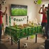 2PCS Stain-resistant Football Theme Disposable Tablecloth Football Sport Table Linen  Game Day