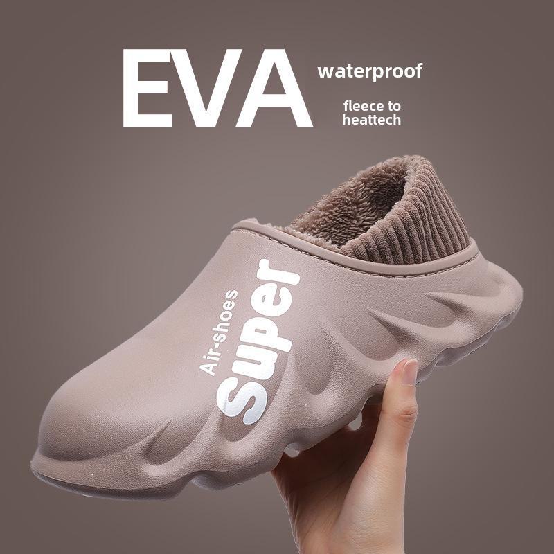 Lidani Men's Waterproof Non-Slip Winter Boots - Warm, Thickened Cotton Slippers 2024