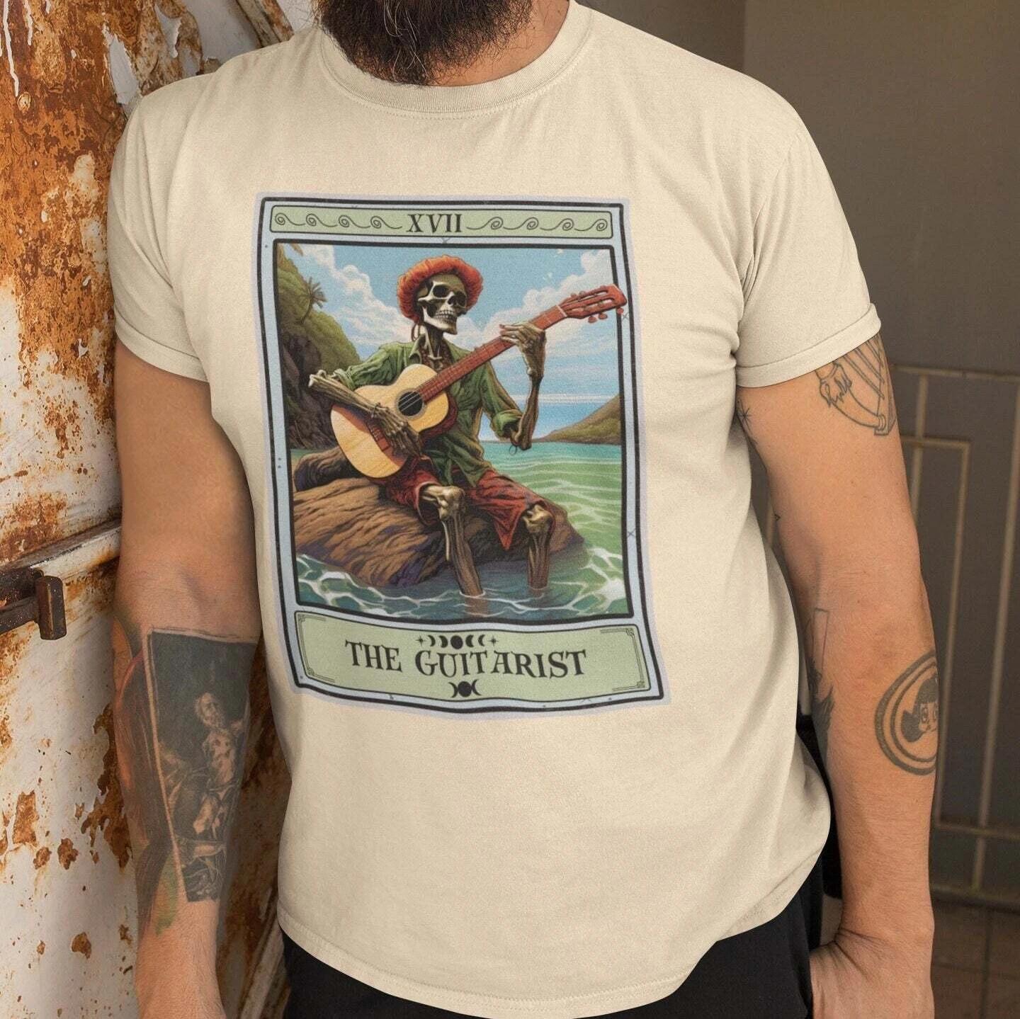 The Guitarist Tarot Card T-Shirt XL