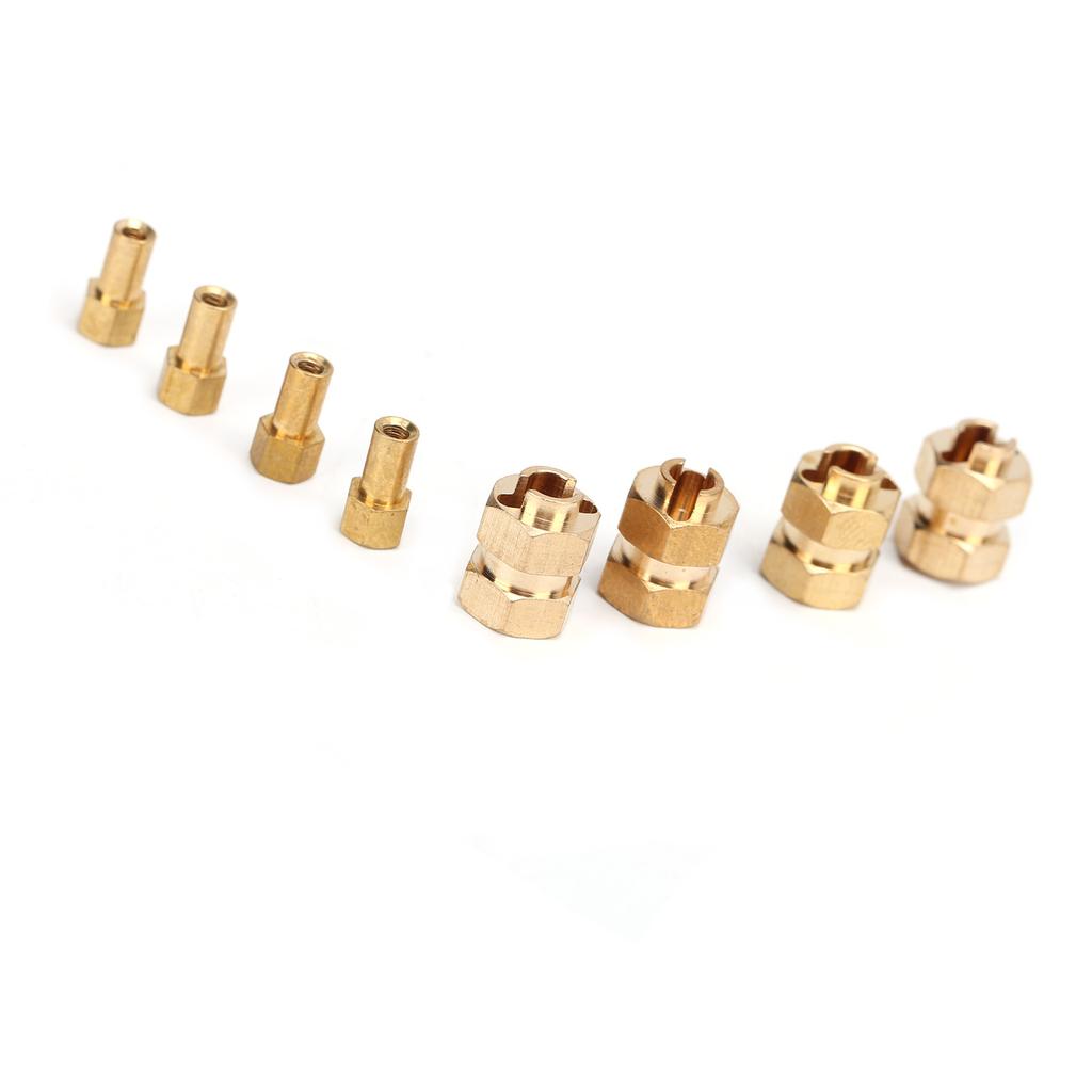 Durable Brass Wheel Hex Extended Adapter for Axial SCX24 90081 124 RC Crawlers Accessories