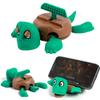Funny Turtle Coaster with Phone Holder Creative Panicked Turtle Cup Pad HomeTableware Decorative 3D Printed Ornament Cup Mat