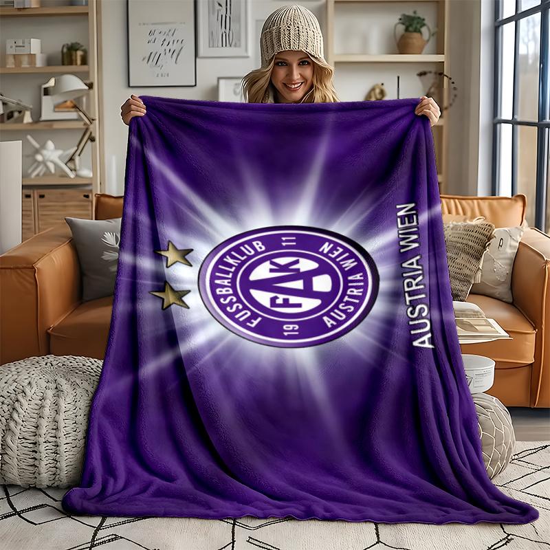 FK Austria Vienna Ultra Soft Flannel Throw Blanket Warm Cozy Blanket for Bed Couch or outdoor best gift
