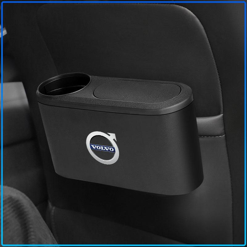 For Volvo XC90 XC60 XC70 XC40 V90 V60 V40 C70 C30 S80 1pcs Car Door Hanging Pressing Storage Case Auto Trash Can
