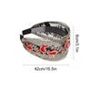 1PC Hollow Lace Flowers for Women Girls Sequins Bezel Headdress Wide Edge Fashion Headband Hair Hoop with Tooth