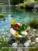 Frog Resin Ornaments for Fish Pond Fountain and Rockery Decorations