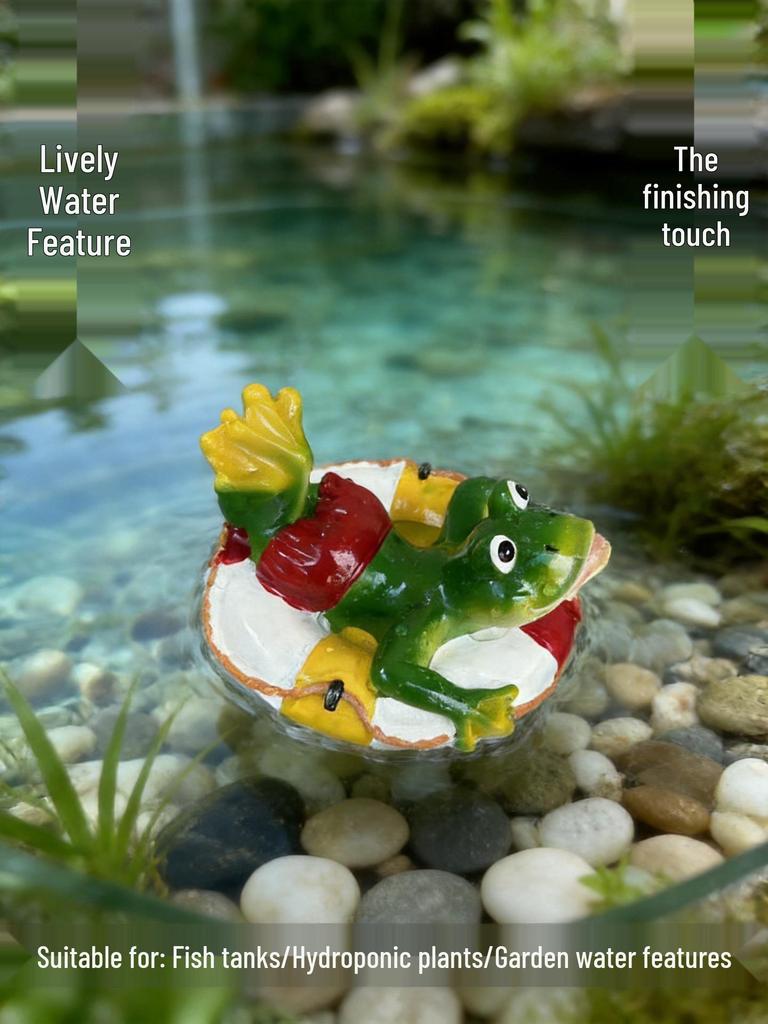 Frog Resin Ornaments for Fish Pond Fountain and Rockery Decorations