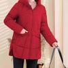 Winter New Middle-aged and Elderly Mother Clothing Fashionable Retro Temperament Versatile Loose Hooded Warm Cotton Jacket