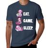 Eat Game Sleep Cute Axolotl Great Gift Idea Tshirt Sports Casual Breathable Tee Shirt