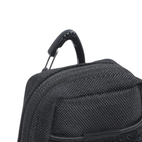 Gürteltasche, Mehrzweck-Mini-Schnallentasche mit Reißverschluss, Aufbewahrung von Reiseutensilien aus Nylon, Bergsteigen, Wandern, Gürteltasche zum Aufhängen für den Außenbereich