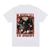 Sei respektvoll zu Papa Lustiges Wolf Meme Grafik T-Shirt Unisex Kleidung Mode Lockere T-Shirts Baumwolle Lässig Kurzarm T-Shirts