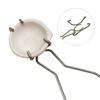 Melting Crucible Dish Whip Tongs for Melting Silver Gold Ceramic-Crucible Small Whip Tong Melting Casting Gold Silver