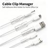 Cable Organizer Clips Cable Management Desktop Workstation ABS Wire Manager Cord Holder USB Charging Data Line Bobbin Winder