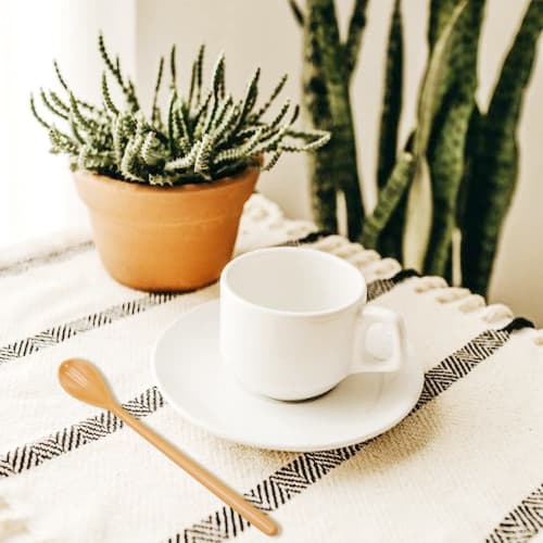 Goeielewe Mixing Spoon, Melamine Long Espresso Spoon, Colorful Latte Spoon, Dessert Ice Cream Spoon, Cocktail Stirring Spoon for Coffee Desserts, 8.8