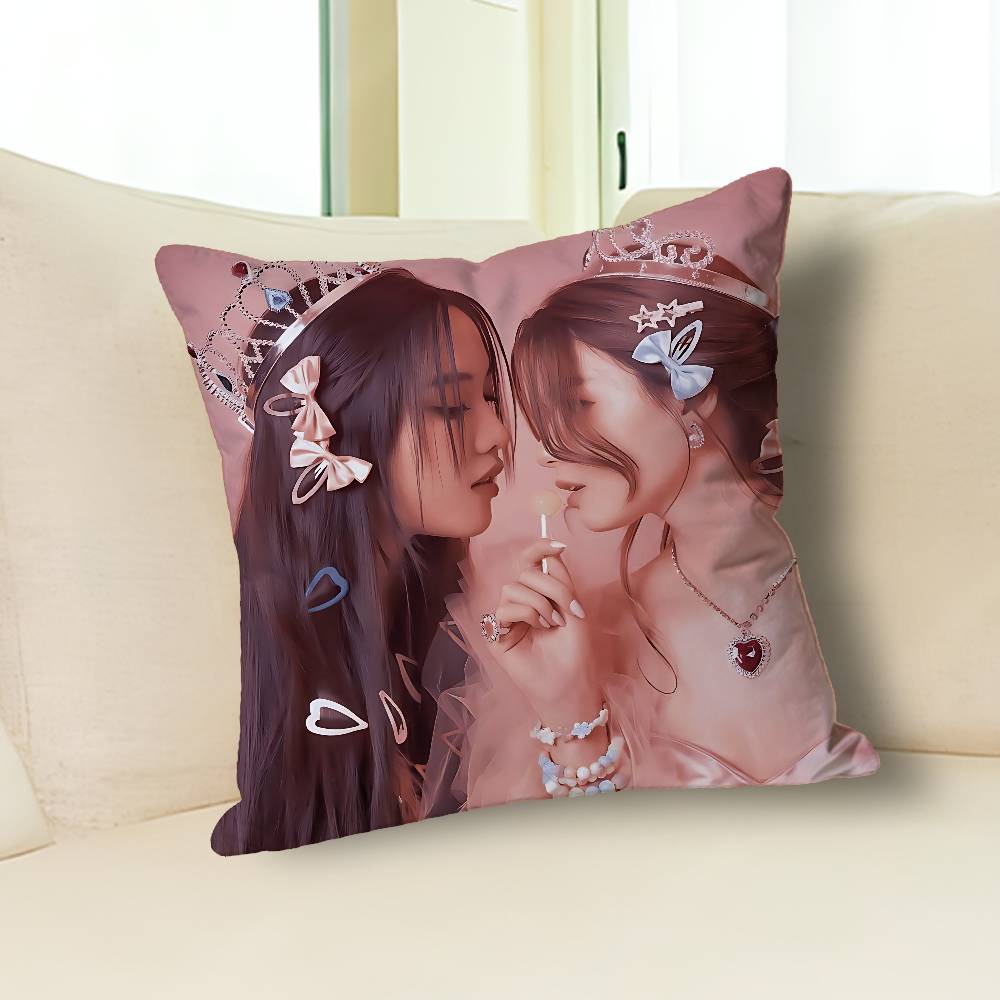 F-Freen Becky Pink T-Theory Various Sizes Square Pillow Case For Car Home Bedchamber Decor Custom Valentine Gift