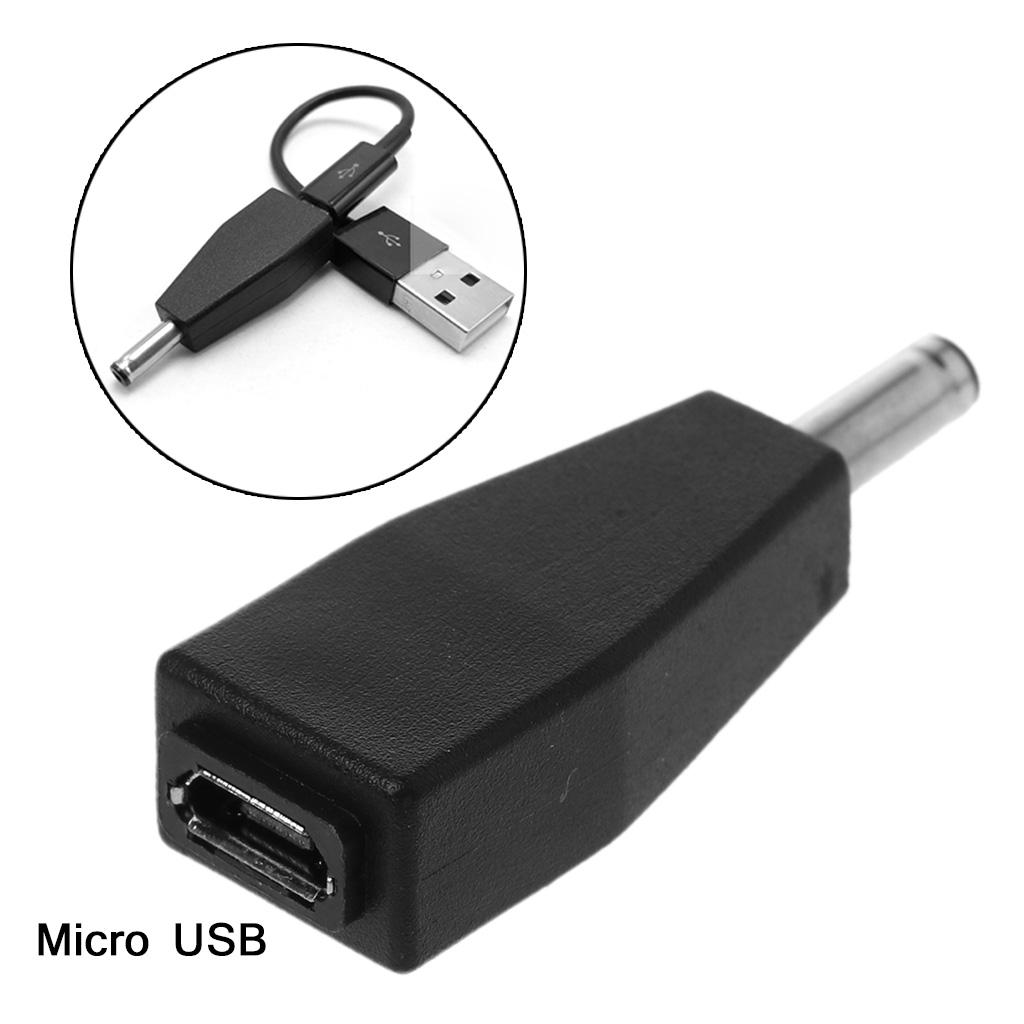 Universal Micro USB to for DC 3.5x1.35mm Power Plug Connector Charging Adapter for Gaming Device Portable Converter Plug