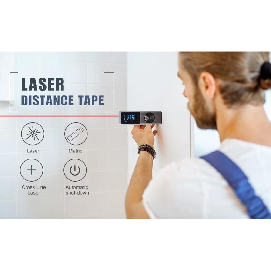 Laser Distance Meter Rangefinder Laser Tape Measure Digital Laser Rangefinder Angle Measure Range Finder Construction Tool