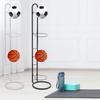 Basketball Storage Shelf, Vertical Ball Storage, Free Standing Sport Equipment Organizer 5 Tier Ball Rack, for Kindergarten
