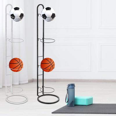 Basketball Storage Shelf, Vertical Ball Storage, Free Standing Sport Equipment Organizer 5 Tier Ball Rack, for Kindergarten