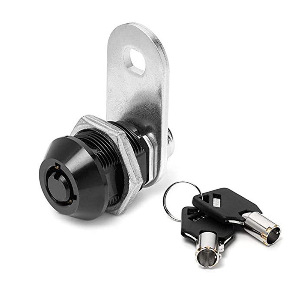 Tubular Cam Lock 17mm for Cabinets Desks Drawers Mailboxes Lockers Safes Toolboxes Enclosures Boxes Machinery 2 Keys Compatible