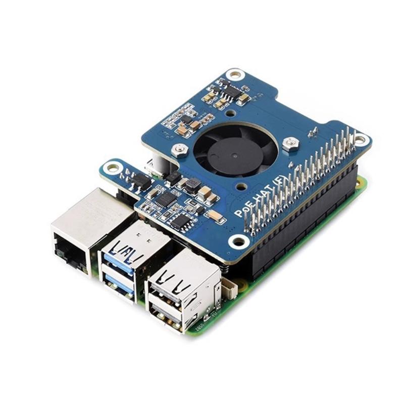 Power Over Ethernet (Poe) Expansion Board Suitable For RPI5, Supporting IEEE802.3af/At Networking Standard Power Module