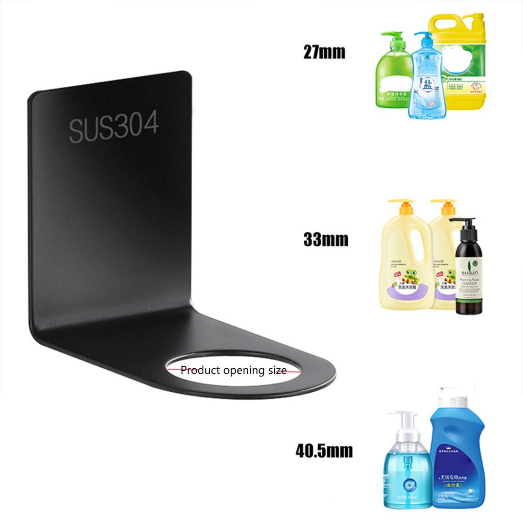 2 PCS Soap Bottle Holder Hand Sanitizers Hanging Rack Wall Mounted Pump Hanging Rack for Kitchen Bathroom Bottle Holder