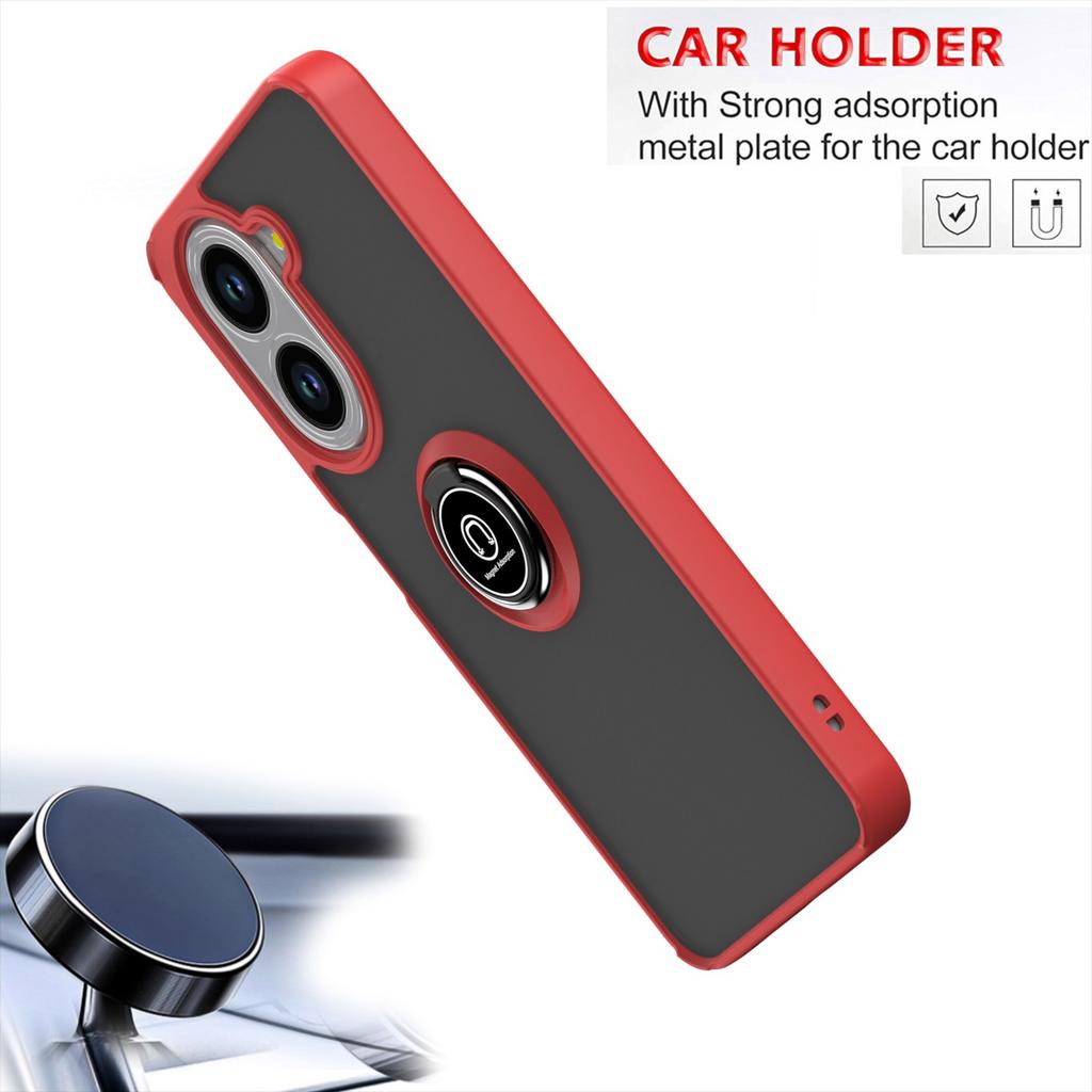 Rotating Bracket 360° Case for Xiaomi Redmi A5 4G Armor Matte Finger Ring Case Magnetic Ring Stand Shockproof Cover