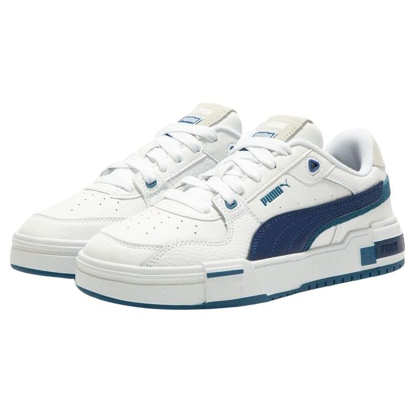 Puma CA Pro Glitch - Tênis Unissex Branco Azul Lago Cinza Pena 389276-01