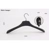 10pcs Black Thick Wide Shoulder Plastic Clothes Hanger for Coats Jacket and Fur