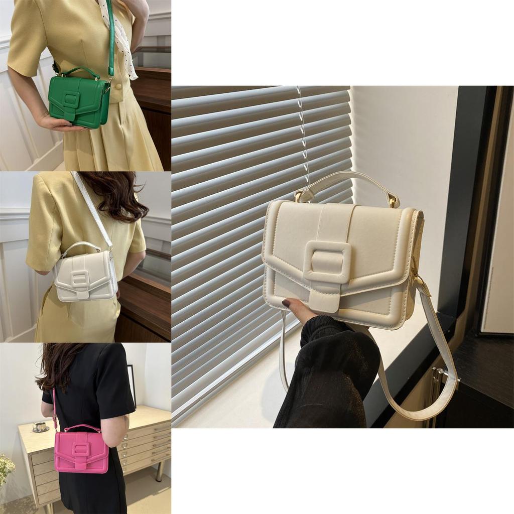 Chic Minimalist Summer Crossbody Small Bag For Women In Black Green White And Rose Pink