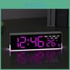 Modern Minimalist Led Alarm Clock With Temperature Display And Night Light For Bedroom Decor