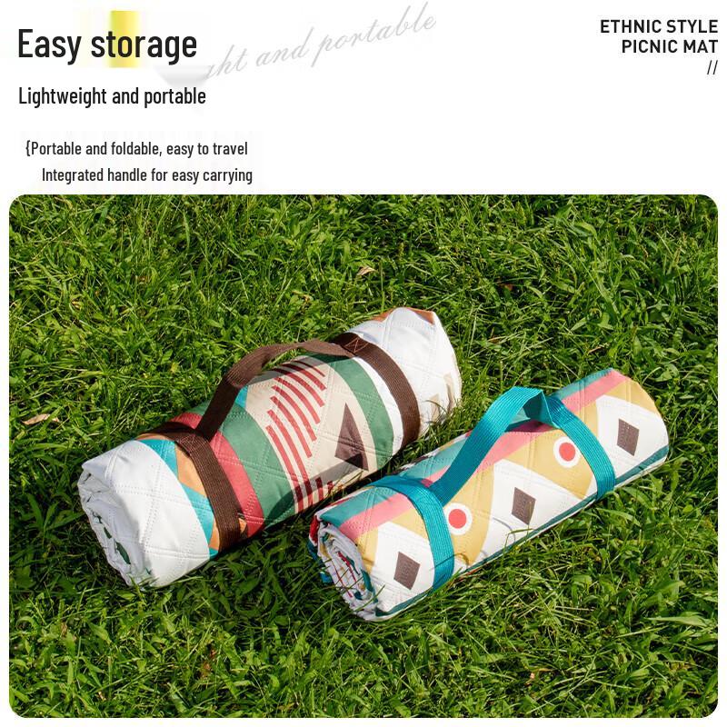 Coolerdeng Ethnic Print Outdoor Picnic Mat