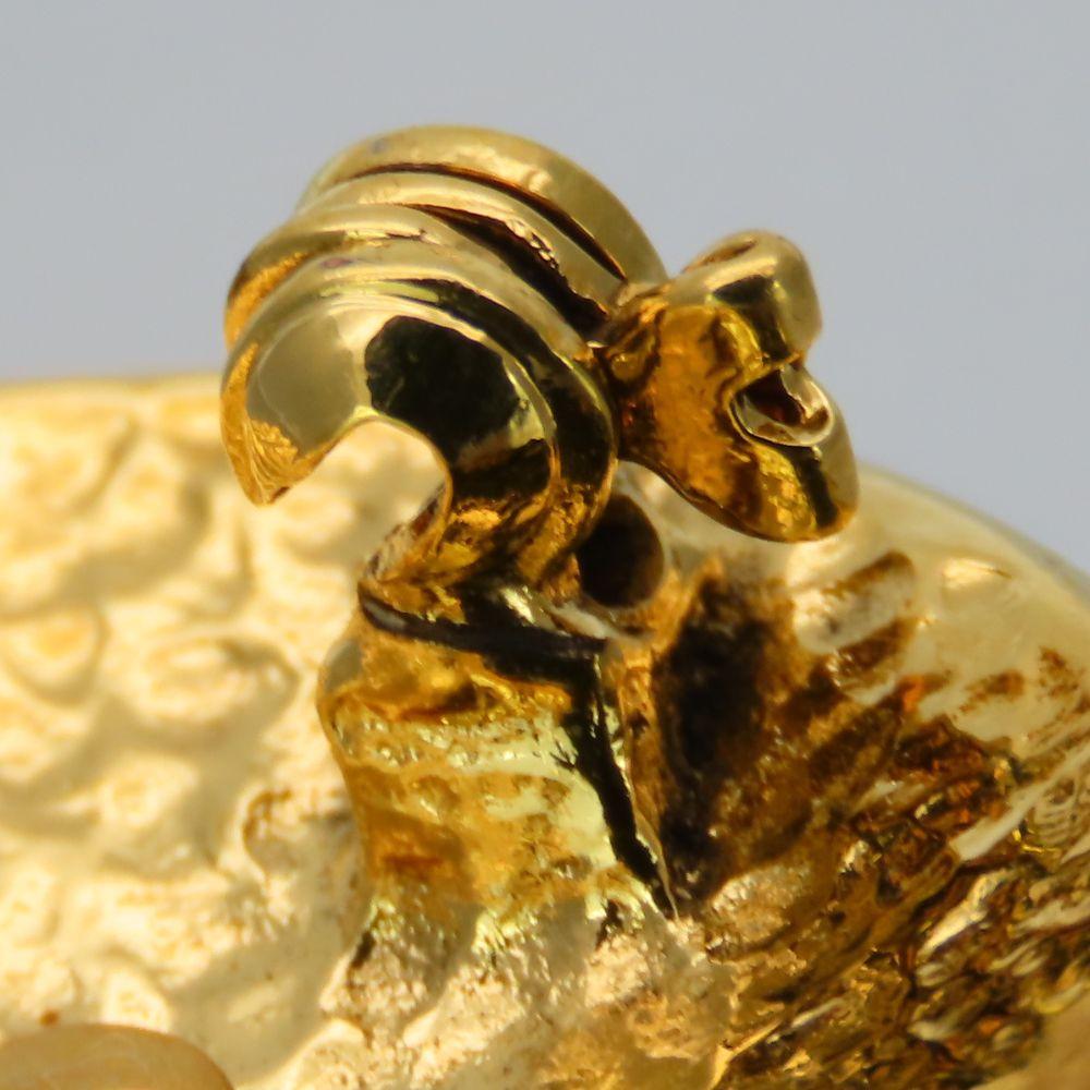 Used CHANEL Brooch COCO Mark Metal 11.8g Gold Plating