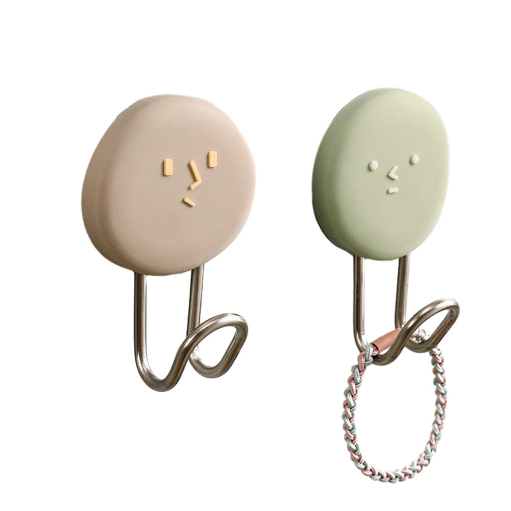 Wandhaken mit lustigem Cartoon-Ausdruck, stabil, verschleißfest, für Badezimmer und Küche