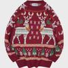 Veste d'hiver style Hong Kong et pull de Noël ample coréen pour garçons
