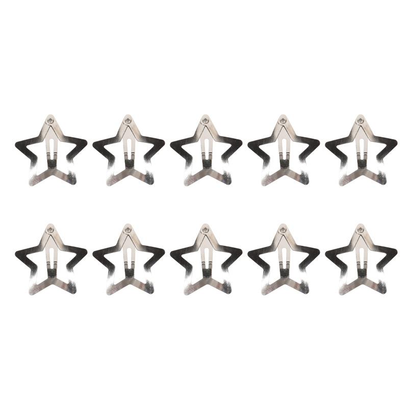 

2/10PCS Cute Star Fringe Pendent Hair Clips Hairpin for Women Girls Punk Metal Pentagram BB Clips Barrettes Hair Accessories
