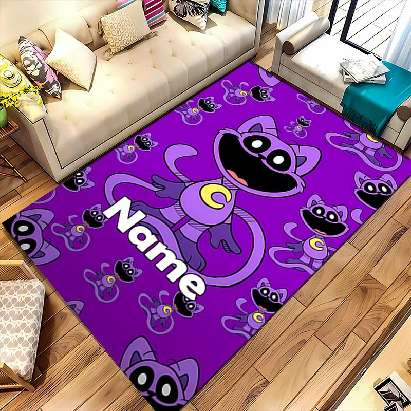 Custom personalization Smiling Critters Area Rug - Perfect For Kitchen, Bathroom,Laundry Room Decor Large Size Available,Gift All Seasons